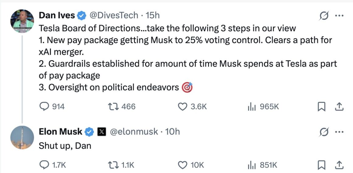“Tesla board needs to act now:”...